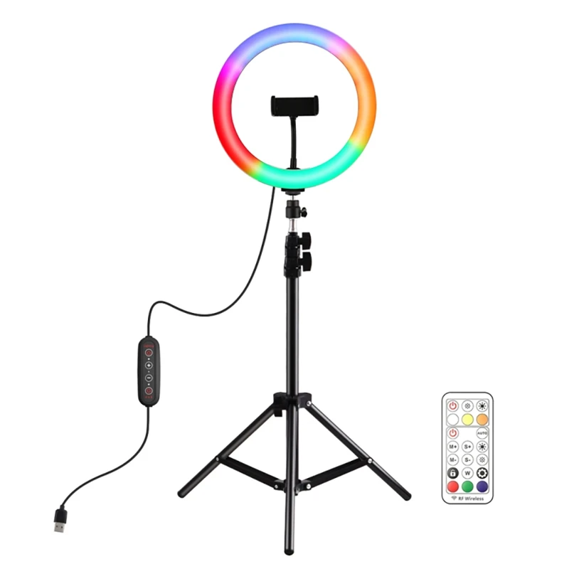 PULUZ 26Cm Marquee Tripod With 168 Lamp Beads RGBWW Dual-Color Temperature Dimmable Ring Fill Light Bracket With Remote Control
PULUZ 26Cm Marquee Tripod With 168 Lamp Beads RGBWW Dual-Color Temperature Dimmable Ring Fill Light Bracket With Remote Control