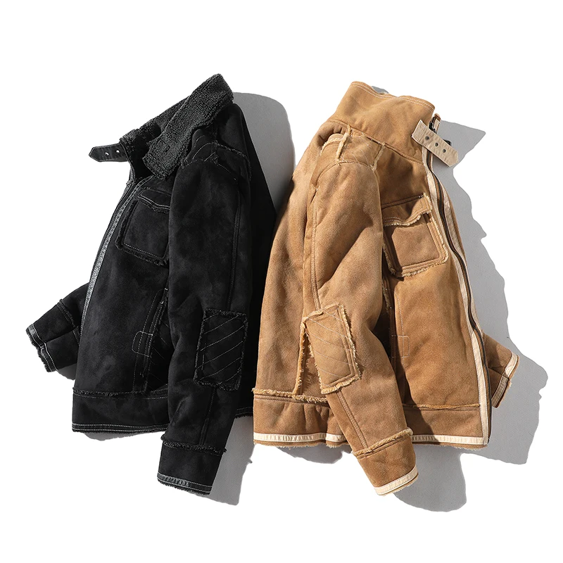 2020 Luxury Men Bomber Jacket Fleece Warm Fashion Jacket Men Moto Biker Men Clothing Turn down Collar Winter Jacket Men Coats
2020 Luxury Men Bomber Jacket Fleece Warm Fashion Jacket Men Moto Biker Men Clothing Turn down Collar Winter Jacket Men Coats