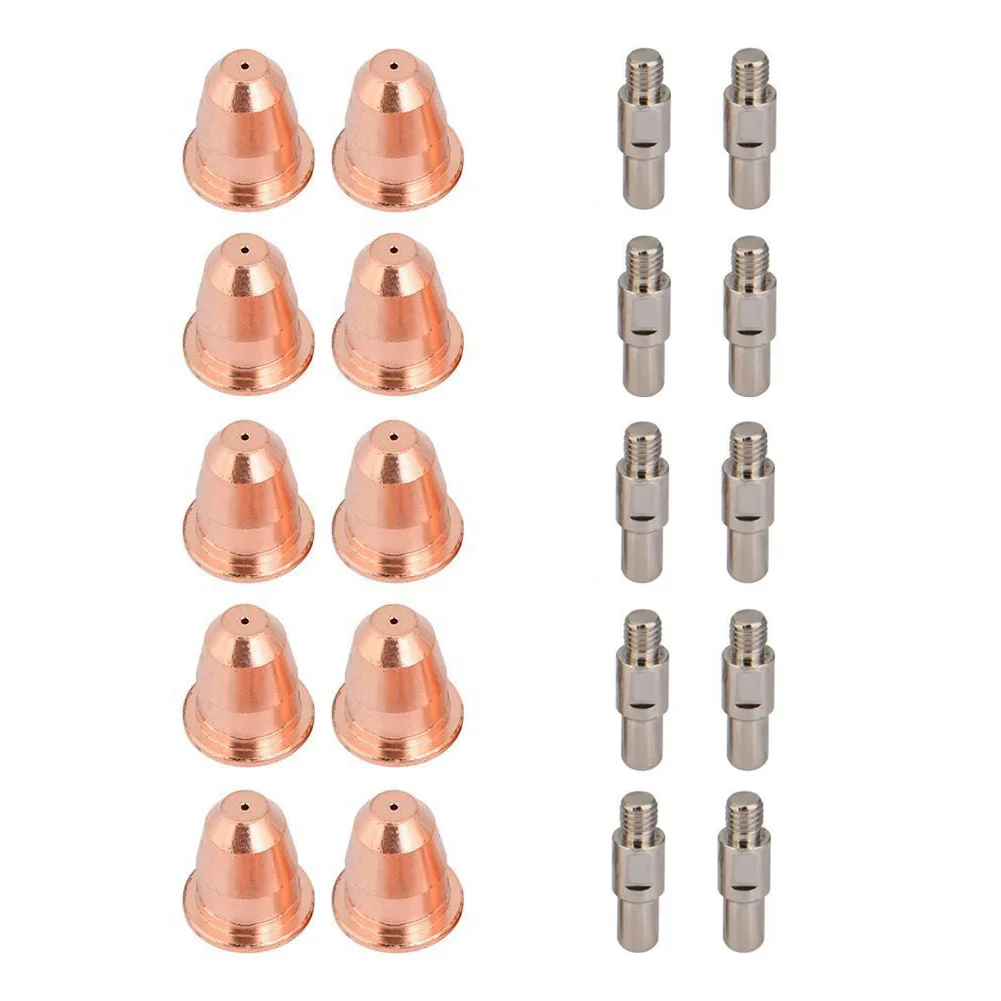 10Pcs PR0110 Electrode + 10pcs PD0116-08 Nozzles For Carbon Steel Cutting Welding Accessories For S25 S45 Plasma Cutter Torch
10Pcs PR0110 Electrode + 10pcs PD0116-08 Nozzles For Carbon Steel Cutting Welding Accessories For S25 S45 Plasma Cutter Torch