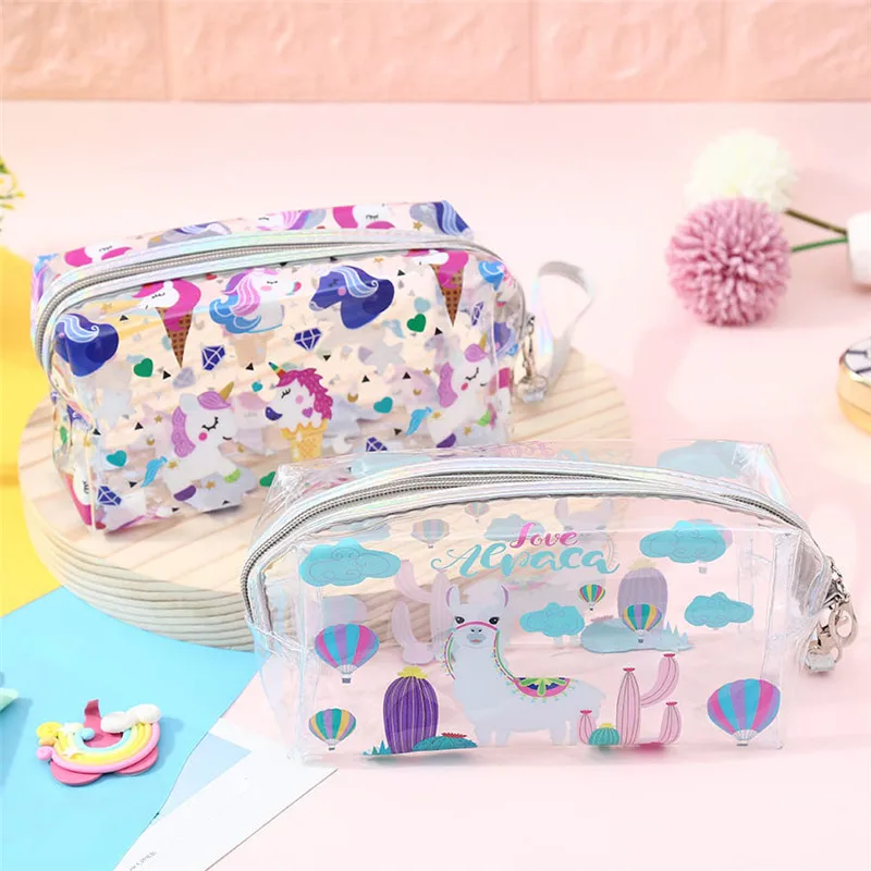 Unicorn New Printed Bags PVC-Style Case Pillow Bags Large-Volume Transparent Pencil Bags Cartoon Cosmetic Bags
Unicorn New Printed Bags PVC-Style Case Pillow Bags Large-Volume Transparent Pencil Bags Cartoon Cosmetic Bags