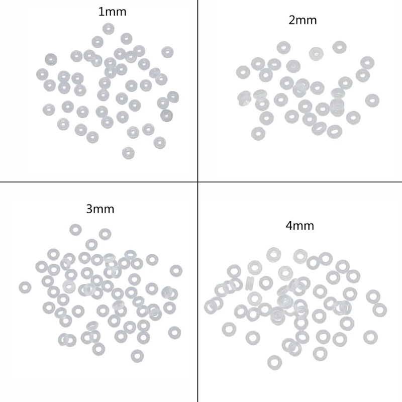 100Pcs Silicone Rubber Stoppers Ring Bead Charms Bracelets Compatible for Use Alone or with Clip Lock Spacer Charm Beads M7DD
100Pcs Silicone Rubber Stoppers Ring Bead Charms Bracelets Compatible for Use Alone or with Clip Lock Spacer Charm Beads M7DD