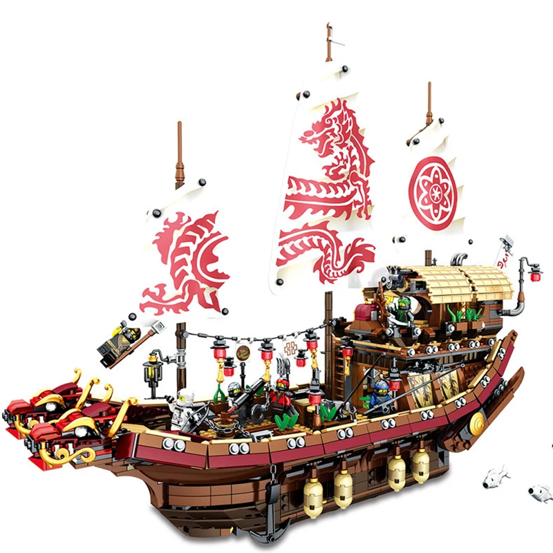 Строительные блоки Ninjagoed Mobile Base Новинка "судьба" Boat Set Destiny's Bounty, совместимые с Lepining 70618 76069, игрушки
Строительные блоки Ninjagoed Mobile Base Новинка "судьба" Boat Set Destiny's Bounty, совместимые с Lepining 70618 76069, игрушки