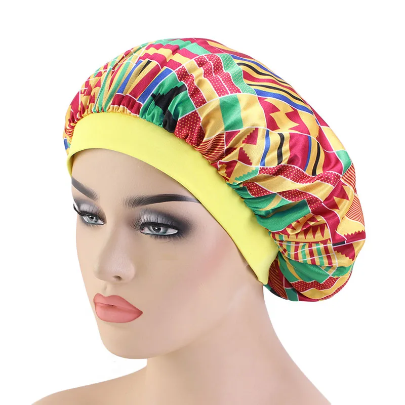 New Women Wide Band African pattern print silky bonnet Ankara cap Soft silky Night Sleep Hat Hair Loss Cap Ladies Turban
New Women Wide Band African pattern print silky bonnet Ankara cap Soft silky Night Sleep Hat Hair Loss Cap Ladies Turban