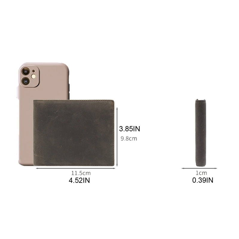 Vintage Handmade Men Genuine Leather Wallets Large Bifold with RFID Blocking
Vintage Handmade Men Genuine Leather Wallets Large Bifold with RFID Blocking