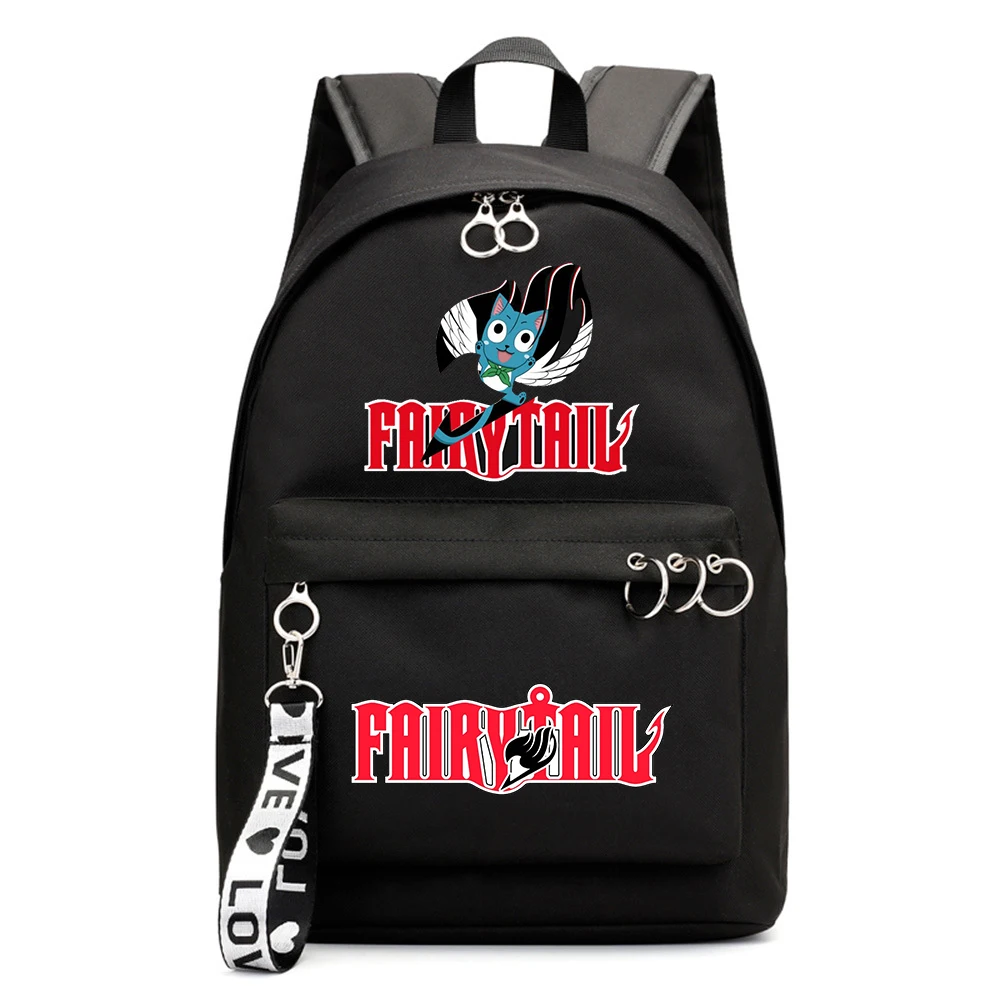 

Casual Rucksack Fairy Tail Fashion Packsack Boys Girls Schoolbag Zipper Backpack Shoulders Laptop Bag Teenger Student Bookbag