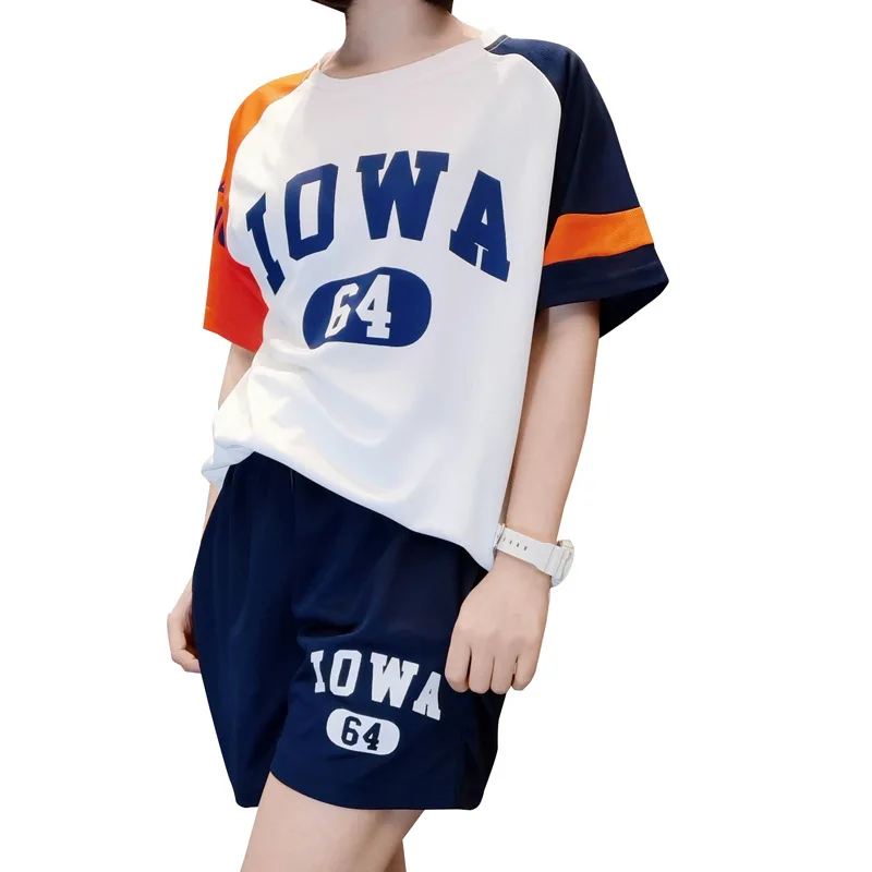 2021Sports Suit Women's New Summer Fashion Brand Loose Western Style Fashion Casual Two-Piece Suit Drop-Shoulder Sleeve Homewear
2021Sports Suit Women's New Summer Fashion Brand Loose Western Style Fashion Casual Two-Piece Suit Drop-Shoulder Sleeve Homewear