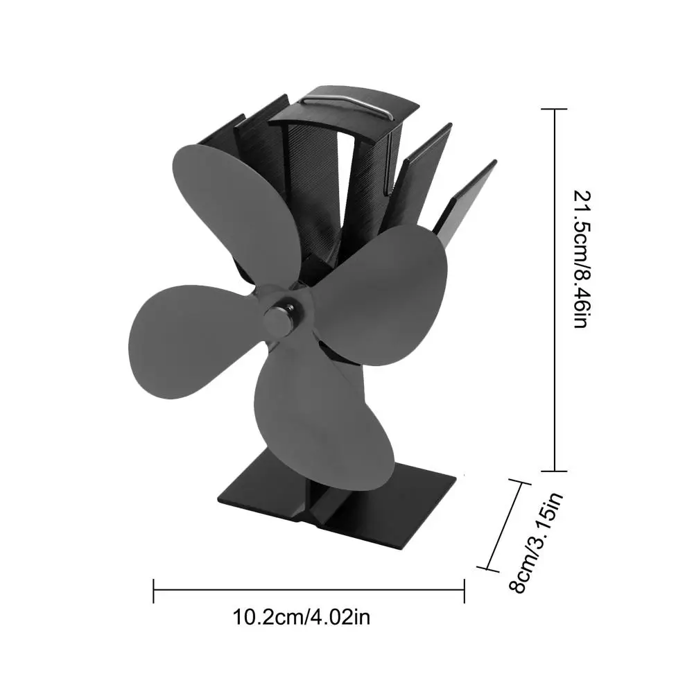 4 Blades Heat Powered Stove Fan With Thermometer Home Silent Fireplace Fan For Wood/Log Burner/Fireplace Efficient Eco Stove Fan
4 Blades Heat Powered Stove Fan With Thermometer Home Silent Fireplace Fan For Wood/Log Burner/Fireplace Efficient Eco Stove Fan