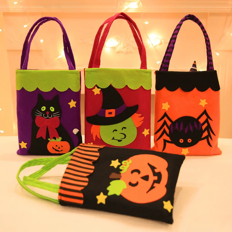 New Halloween decoration pumpkin skeleton decals handbag ghost's day children's candy gift bag hot sales
New Halloween decoration pumpkin skeleton decals handbag ghost's day children's candy gift bag hot sales