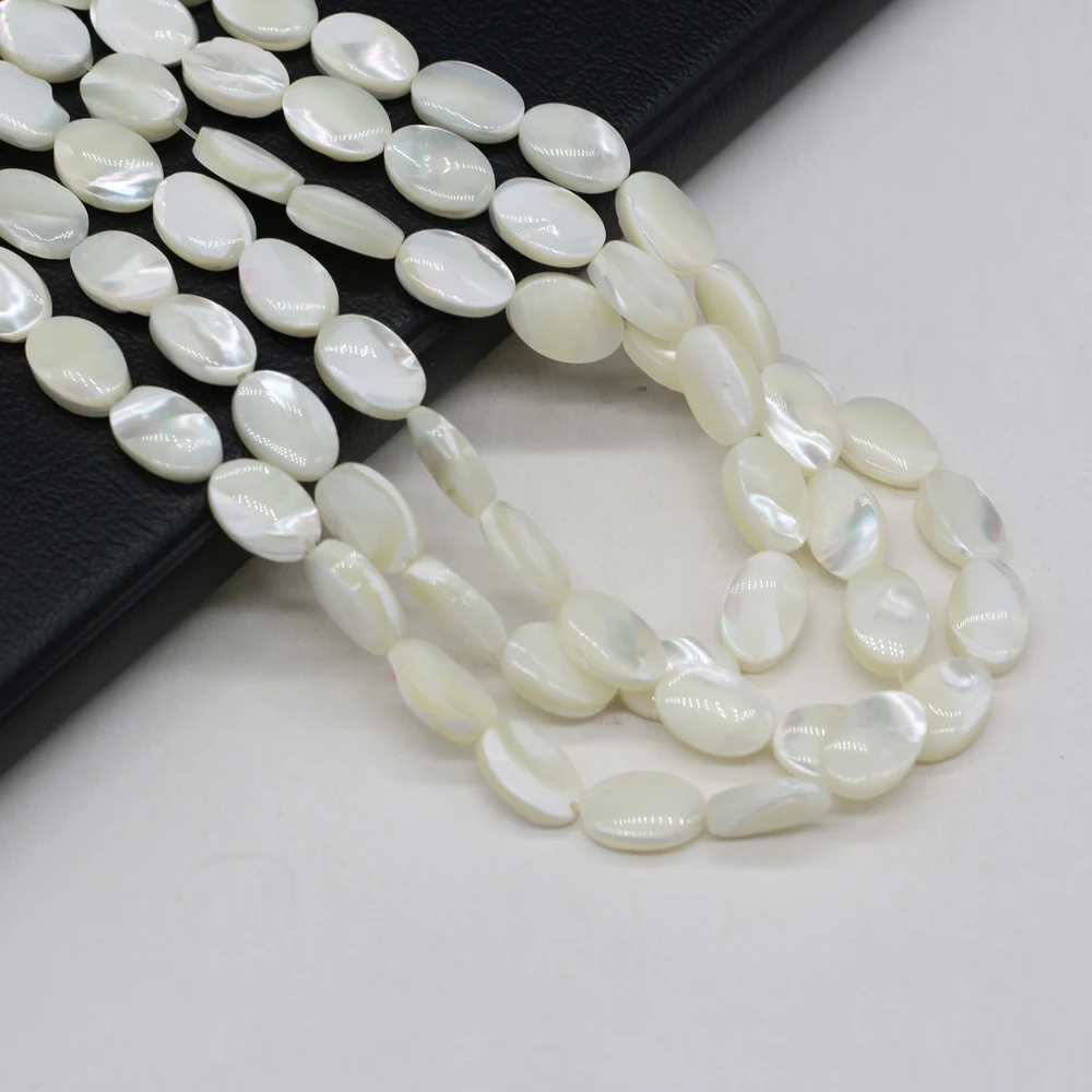 Natural Shell Loose Beads Egg Shape White Pearl of Shell Bead Necklace Accessories for Jewelry Making Bracelet Charms
Natural Shell Loose Beads Egg Shape White Pearl of Shell Bead Necklace Accessories for Jewelry Making Bracelet Charms
