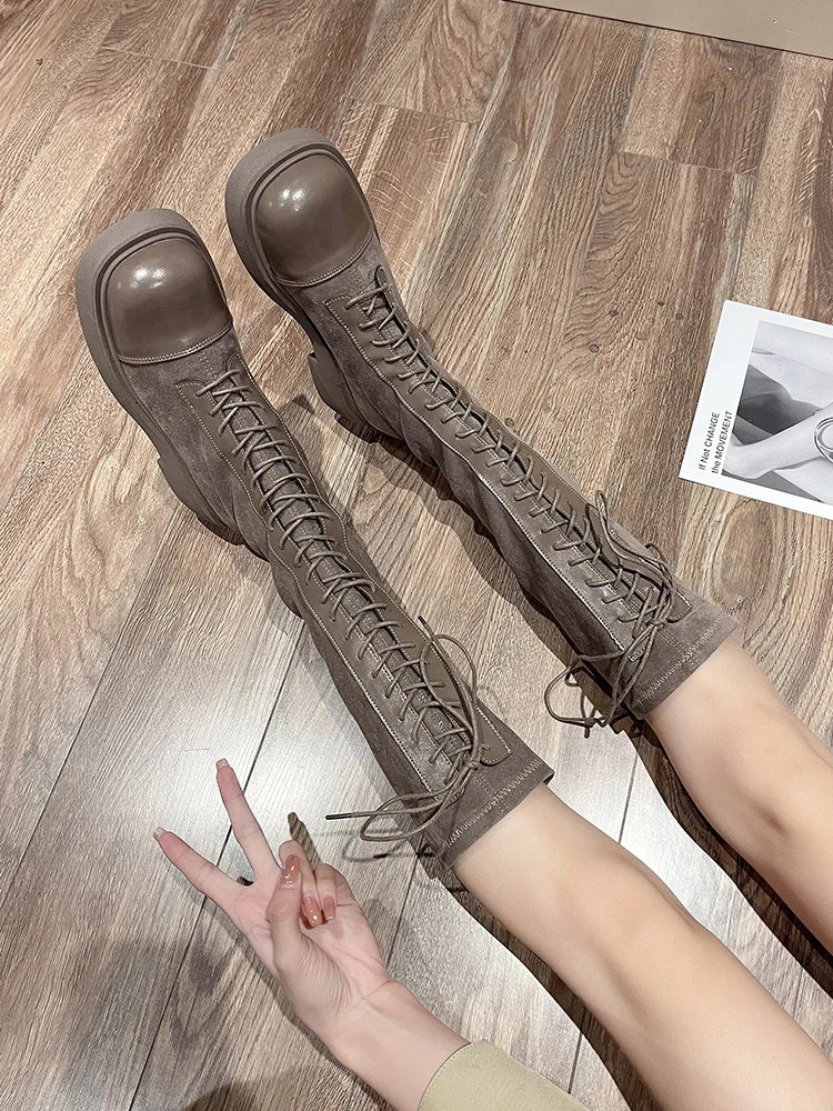 Женские ботинки на плоской подошве, женская зимняя обувь, роскошная дизайнерская Осенняя обувь с круглым носком, привлекательная обувь на в... 
Женские ботинки на плоской подошве, женская зимняя обувь, роскошная дизайнерская Осенняя обувь с круглым носком, привлекательная обувь на в...