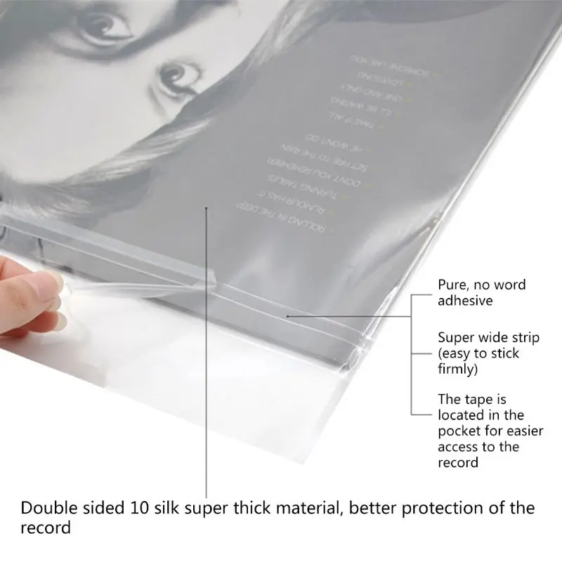 50Pcs 12" Recording Protective Sleeve for Turntable Player LP Vinyl Record Bag 45BD
50Pcs 12" Recording Protective Sleeve for Turntable Player LP Vinyl Record Bag 45BD