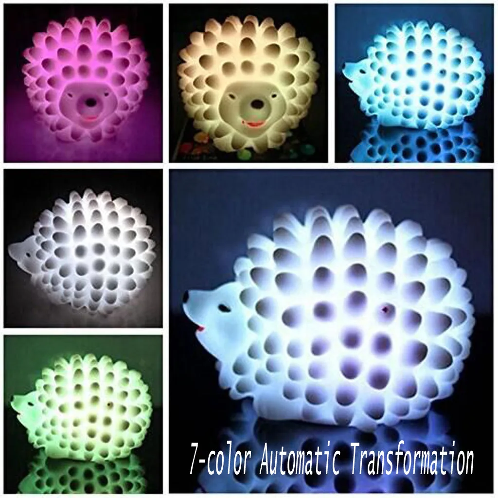 Night Light Led Colorful Hedgehog Style Easy Convenient Desk Bed Lamp Children Seven Colors Night Light 2021 New #J20
Night Light Led Colorful Hedgehog Style Easy Convenient Desk Bed Lamp Children Seven Colors Night Light 2021 New #J20