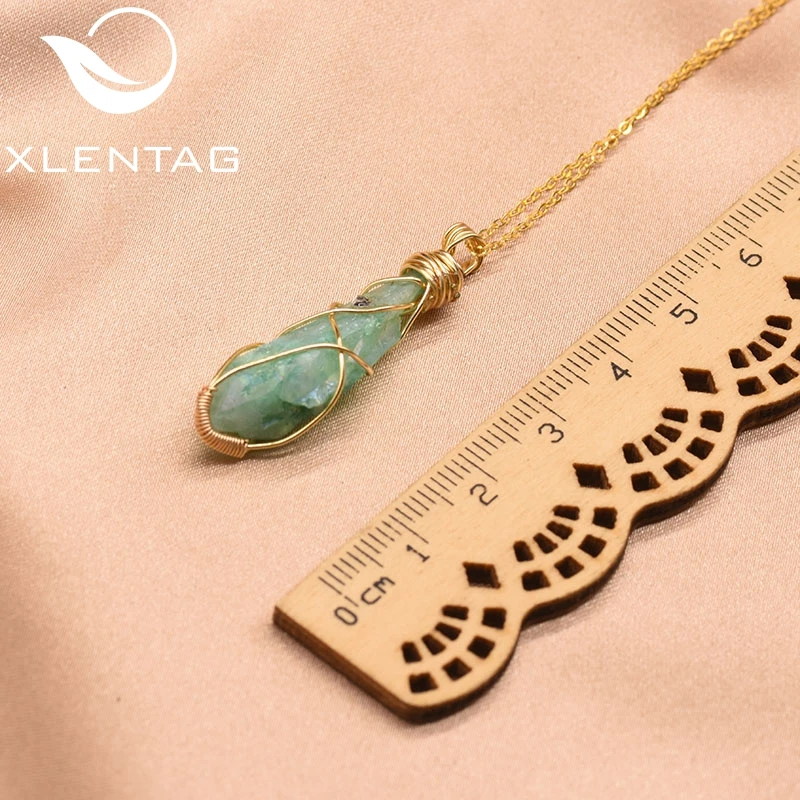 XlentAg Green Natural Rough Crystal For Women Girl Fine Pendant Necklace Wedding Engagement Jewelry Collares De Moda 2019 GN0140
XlentAg Green Natural Rough Crystal For Women Girl Fine Pendant Necklace Wedding Engagement Jewelry Collares De Moda 2019 GN0140