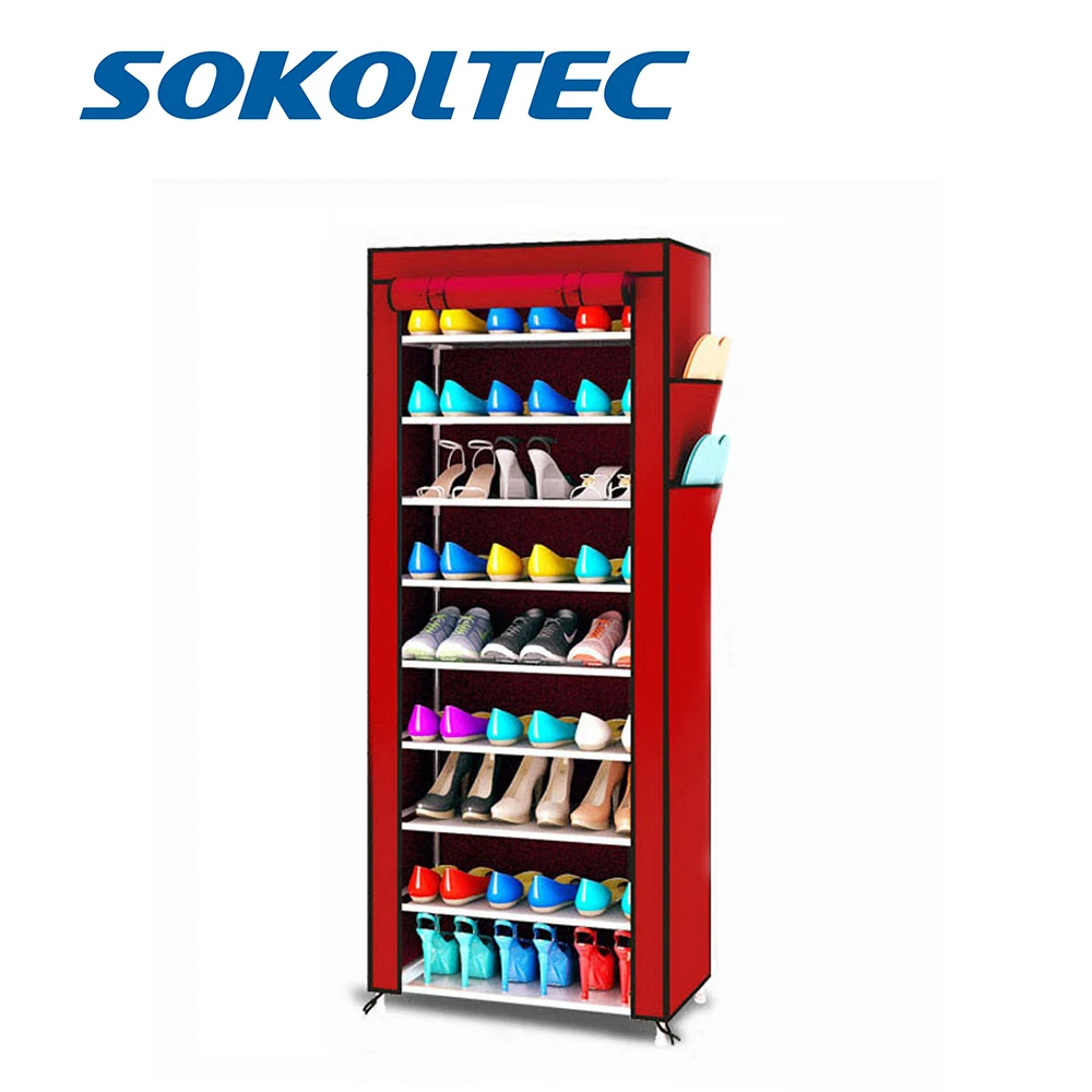 Железная полка для обуви SOKOLTEC пылезащитный шкаф хранения органайзер дома