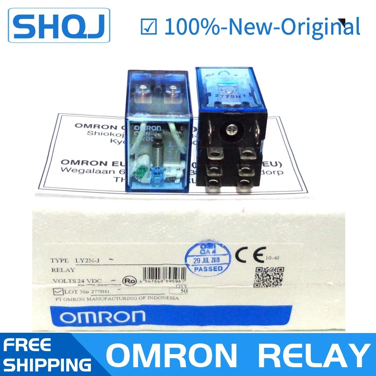 Реле OMRON LY2N-J 24VDC 220VAC 12VDC 110VAC 24VAC совершенно новое и оригинальное реле
Реле OMRON LY2N-J 24VDC 220VAC 12VDC 110VAC 24VAC совершенно новое и оригинальное реле