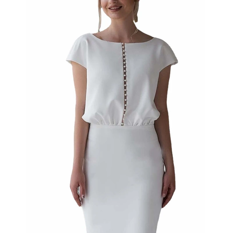 Mandylandy Dress Women's Casual Short Sleeve O-Neck High Waist Dress Summer Fashion Solid Color Beaded Slim Dress
Mandylandy Dress Women's Casual Short Sleeve O-Neck High Waist Dress Summer Fashion Solid Color Beaded Slim Dress