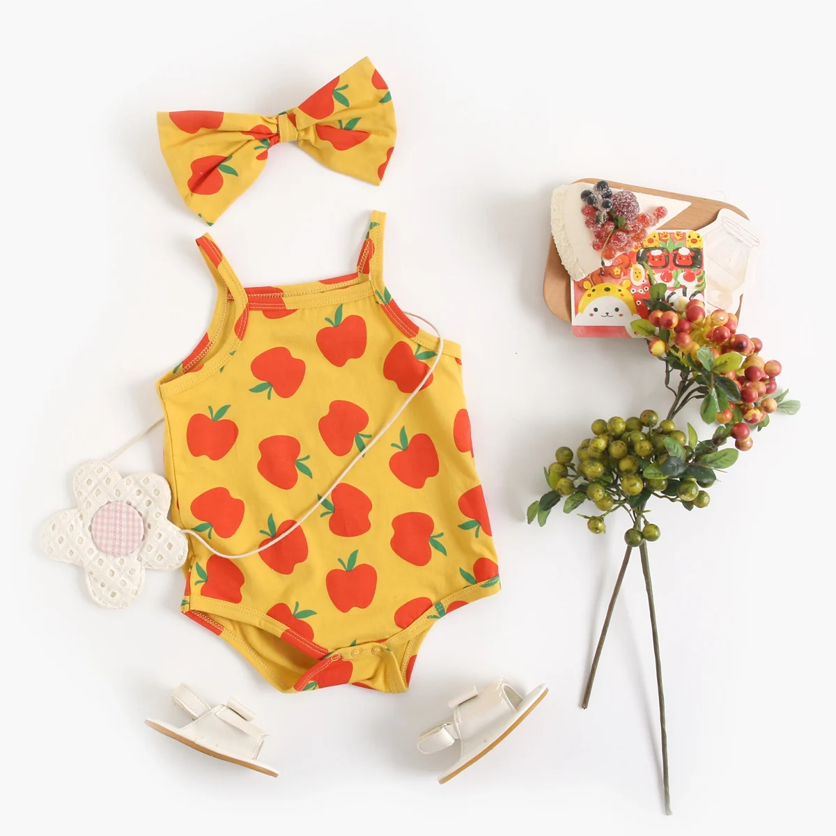 Sanlutoz Cotton Cute Baby Girl Bodysuits Toddler Girls Summer Clothes with Headband
Sanlutoz Cotton Cute Baby Girl Bodysuits Toddler Girls Summer Clothes with Headband