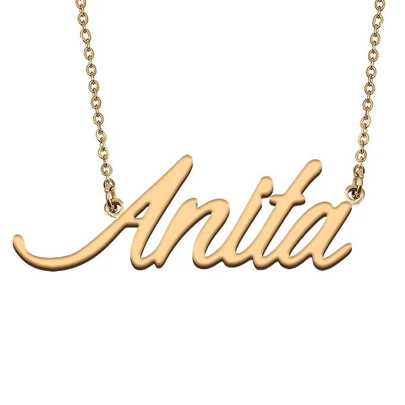 

Anita Custom Name Necklace Customized Pendant Choker Personalized Jewelry Gift for Women Girls Friend Christmas Present