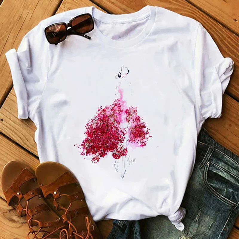 Maycaur Fashion Flowers Red Rose Skirt Print T-shirt Women Vogue T Shirt Femme Harajuku Shorts Sleeves Shirt Summmer Tops Tshirt
Maycaur Fashion Flowers Red Rose Skirt Print T-shirt Women Vogue T Shirt Femme Harajuku Shorts Sleeves Shirt Summmer Tops Tshirt