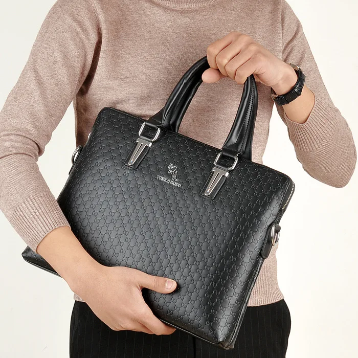 Good Quality Brand PU Leather Tote Shoulder Business Executive Briefcase Handbags for Men
Good Quality Brand PU Leather Tote Shoulder Business Executive Briefcase Handbags for Men