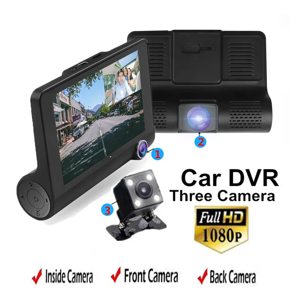 С зеркалом заднего вида Автомобильный видеорегистратор 3 камеры Full 1080p 4,0 дюйма 170 градусов видеорегистратор с двойным объективом видеореги...
С зеркалом заднего вида Автомобильный видеорегистратор 3 камеры Full 1080p 4,0 дюйма 170 градусов видеорегистратор с двойным объективом видеореги...
