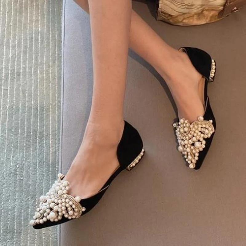 2022 New Pearl Ballet Flats Women Pumps Lazy Shoes Loafers Female Dress Moccasins Low Heel Ladies Comfortable Luxury 43
2022 New Pearl Ballet Flats Women Pumps Lazy Shoes Loafers Female Dress Moccasins Low Heel Ladies Comfortable Luxury 43