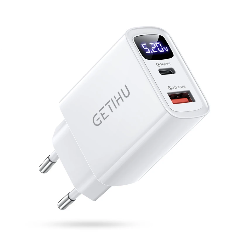 GETIHU PD 20 Вт USB зарядное устройство QC 3 0 адаптер для быстрой зарядки телефона iPhone 12 11