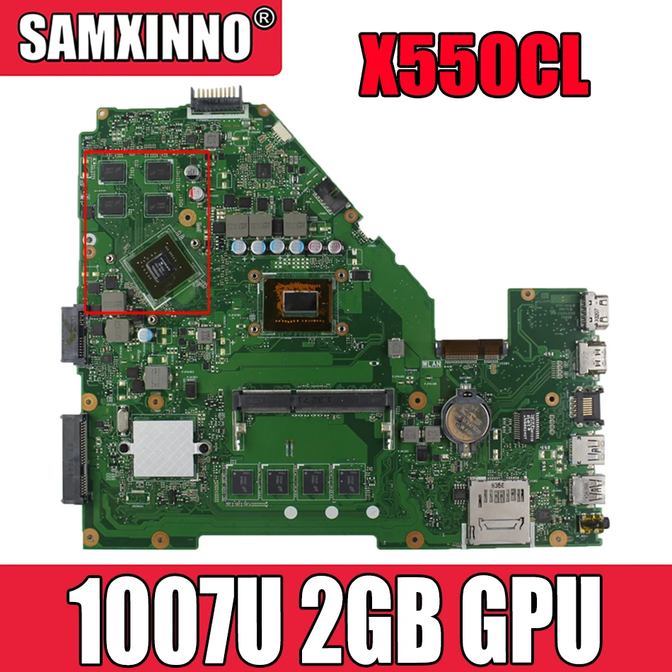 Материнская плата AKEMY X550CC Материнская плата ASUS X550CL X550VB X552C A550C A550V для ноутбука, материнская плата с 1007U 2GB-ARM 2 Гб GPU
Материнская плата AKEMY X550CC Материнская плата ASUS X550CL X550VB X552C A550C A550V для ноутбука, материнская плата с 1007U 2GB-ARM 2 Гб GPU