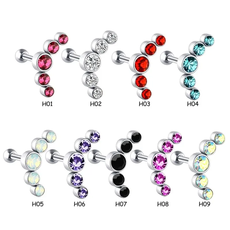 1PCS Opal Cartilage Helix Tragus Stud Earring Zircon Ear Nail Stainless Steel Ear Bone Stud Bar Piercing Cartilago
1PCS Opal Cartilage Helix Tragus Stud Earring Zircon Ear Nail Stainless Steel Ear Bone Stud Bar Piercing Cartilago