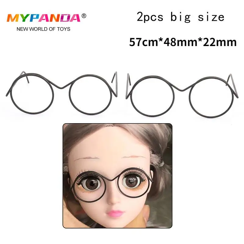 2PCS Cute Round Frame Lensless Retro Cool Doll Glasses Dolls Accessory For Blyth Dolls Toy
2PCS Cute Round Frame Lensless Retro Cool Doll Glasses Dolls Accessory For Blyth Dolls Toy