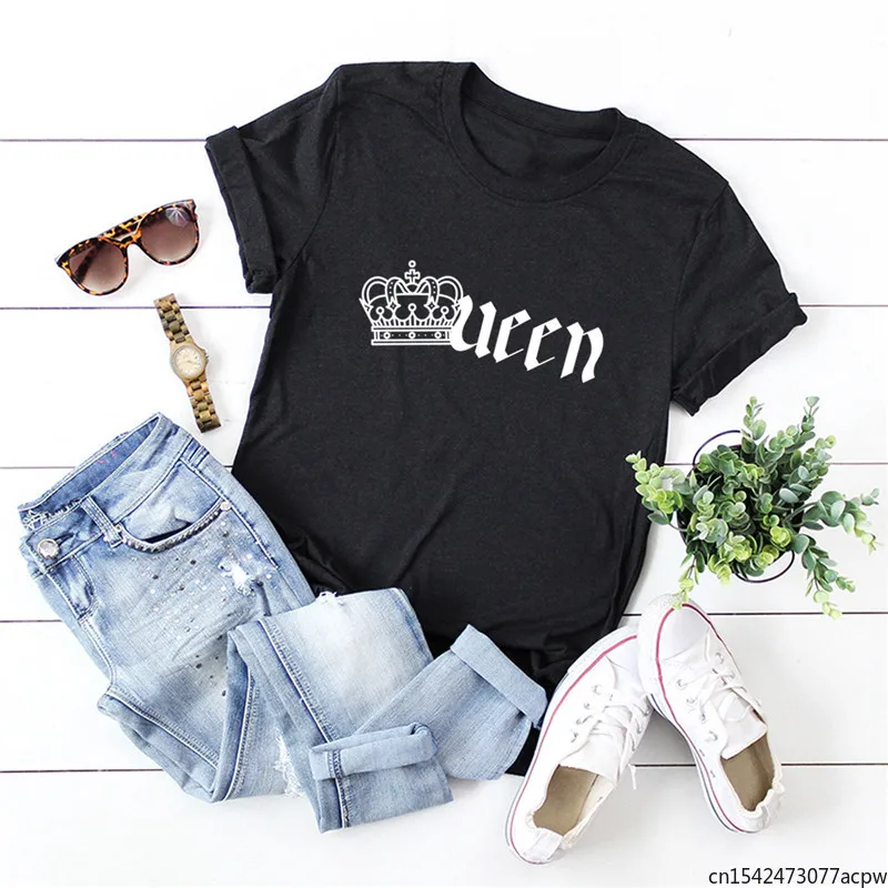 Plus Size T-Shirt Female Crown Queen Letters Print T Shirt Women TShirt Neck Short Sleeve Tees Summer Pink Tops
Plus Size T-Shirt Female Crown Queen Letters Print T Shirt Women TShirt Neck Short Sleeve Tees Summer Pink Tops