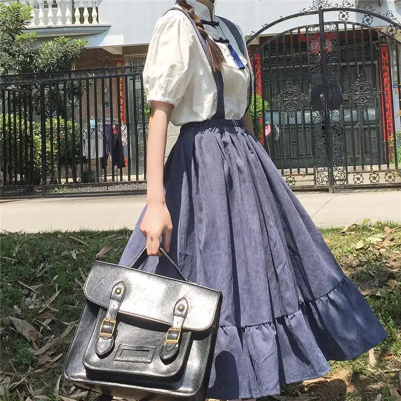 Women Dresses Casual 2021 Kawaii Fairy Indie Clothes Short Sleeve Strap Maxi Dress SummerLolita Harajuku Cottagecore Robe
Women Dresses Casual 2021 Kawaii Fairy Indie Clothes Short Sleeve Strap Maxi Dress SummerLolita Harajuku Cottagecore Robe