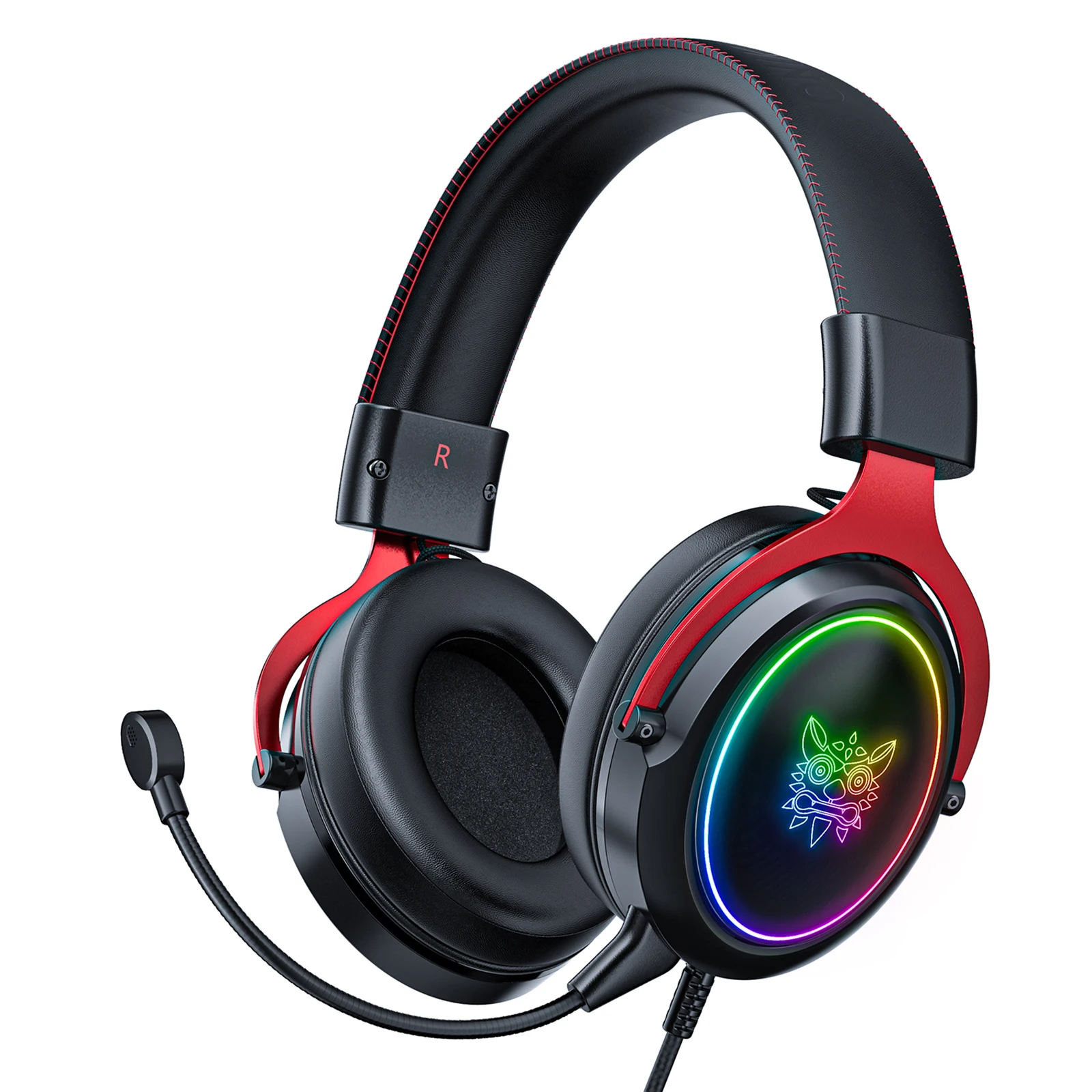 

ONIKUMA X10 RGB Gaming Headphones Surround Stereo Headsets Over-ear Game Headphone Noise Cancelling with Mic for Computer Gamer