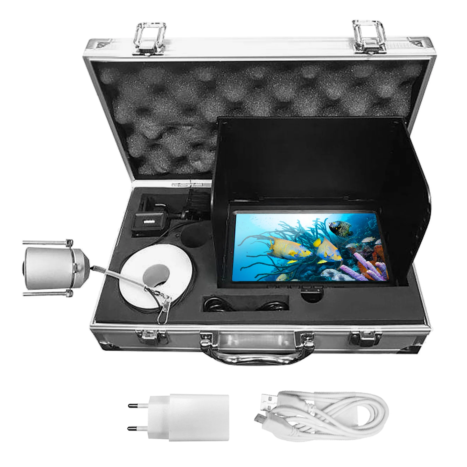7inch Monitor Fish Finder 1000TVL Underwater Fishing Camera 180 Degrees Fish Finder Camera EU Plug / US Plug 
7inch Monitor Fish Finder 1000TVL Underwater Fishing Camera 180 Degrees Fish Finder Camera EU Plug / US Plug