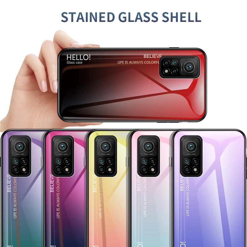 MAKAVO For Xiaomi 10T Pro 5G Case Cover Luxury Gradient Tempered Glass Phone Cases For Mi 10T
MAKAVO For Xiaomi 10T Pro 5G Case Cover Luxury Gradient Tempered Glass Phone Cases For Mi 10T
