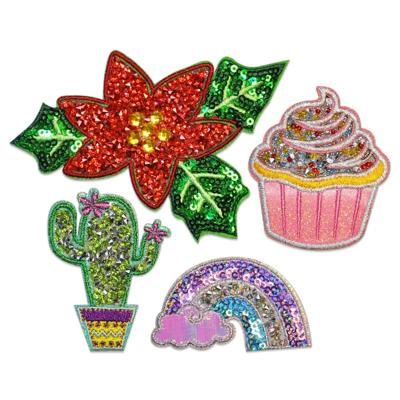 1Pcs Glitter Fabric Appliques Sequins Cake Rainbow cactus Patches for Crafts Clothes DIY Headwear Wall Sticker Accessories
1Pcs Glitter Fabric Appliques Sequins Cake Rainbow cactus Patches for Crafts Clothes DIY Headwear Wall Sticker Accessories