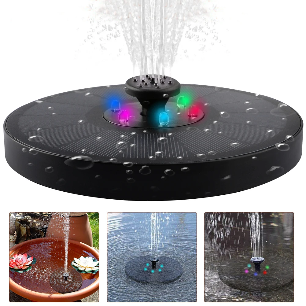 Solar Water Pump Fountain Garden 3W 7V Fountain Pump With LED Lights For Birdbaths Ponds Fountain Pond Garden Lawn Decoration
Solar Water Pump Fountain Garden 3W 7V Fountain Pump With LED Lights For Birdbaths Ponds Fountain Pond Garden Lawn Decoration