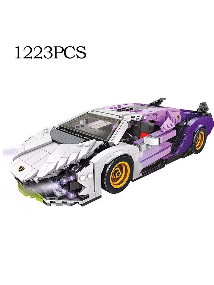 2021 Purple Rambo Daniu sports car building blocks assembled supercar children's toy
2021 Purple Rambo Daniu sports car building blocks assembled supercar children's toy