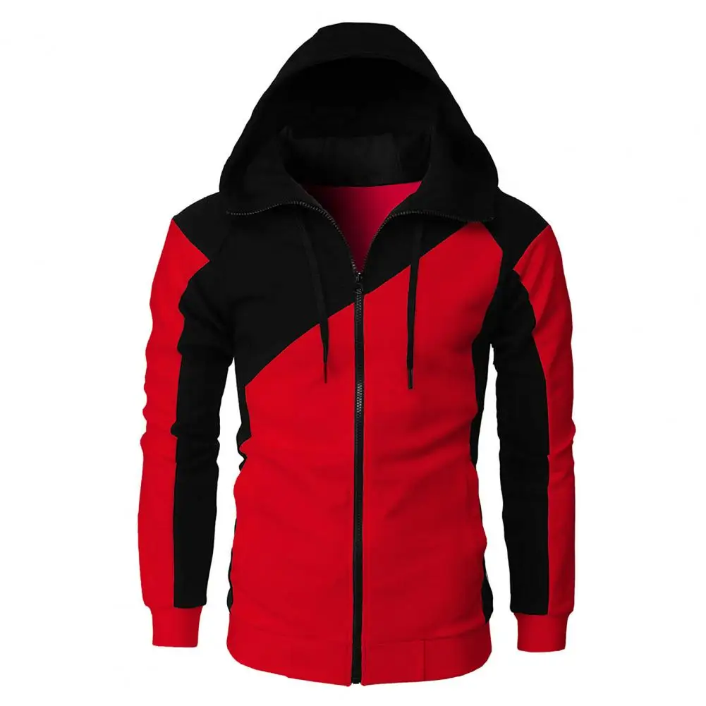 Men Hoodie Contrast Colors Drawstring Hat Casual Spring Zipper Coat Daily Wear Pullovers
Men Hoodie Contrast Colors Drawstring Hat Casual Spring Zipper Coat Daily Wear Pullovers