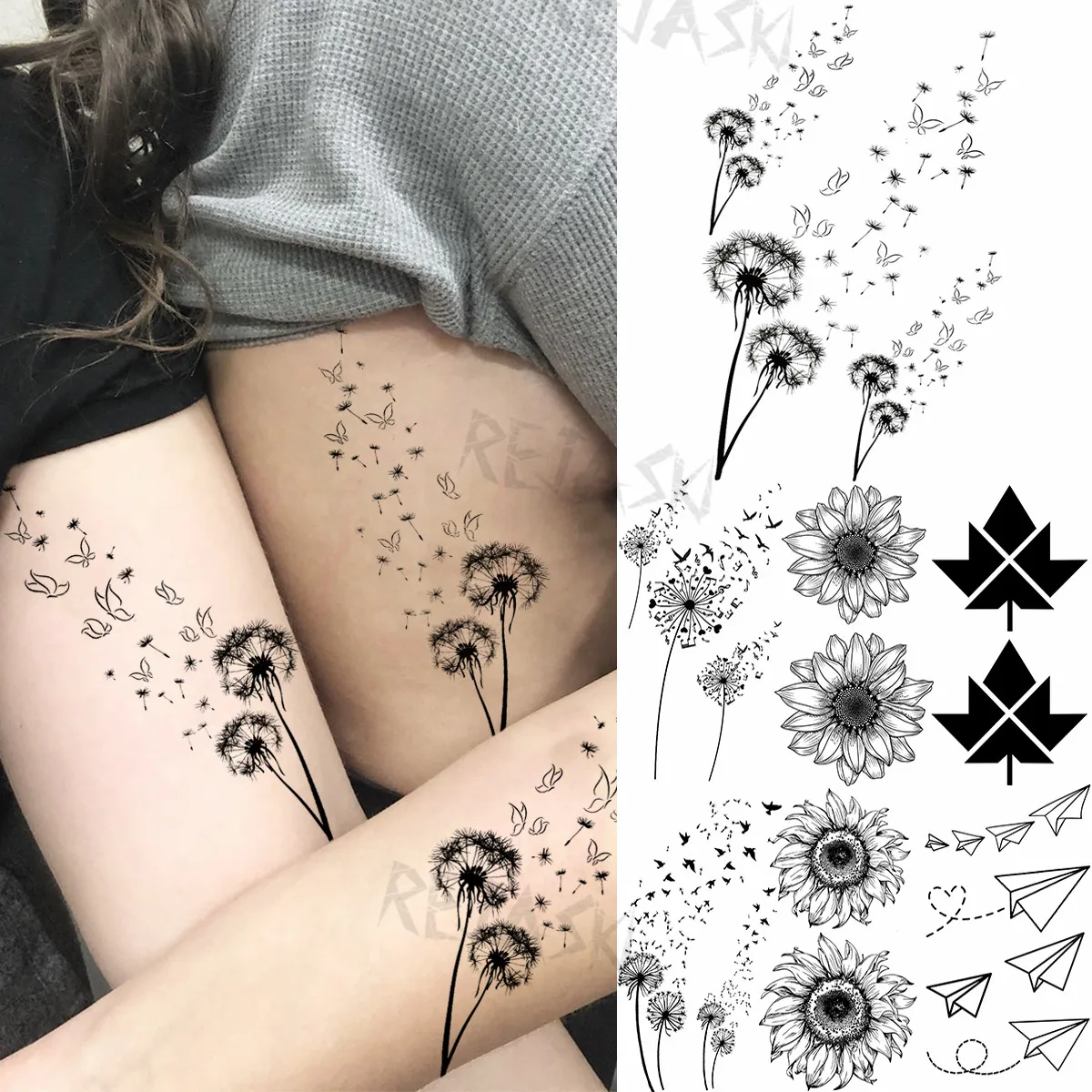 3D Маленькая Одуванчик, модные Временные татуировки для женщин, Подсолнухи, самолет, искусственная татуировка, боди-арт, искусственные татуировки
3D Маленькая Одуванчик, модные Временные татуировки для женщин, Подсолнухи, самолет, искусственная татуировка, боди-арт, искусственные татуировки