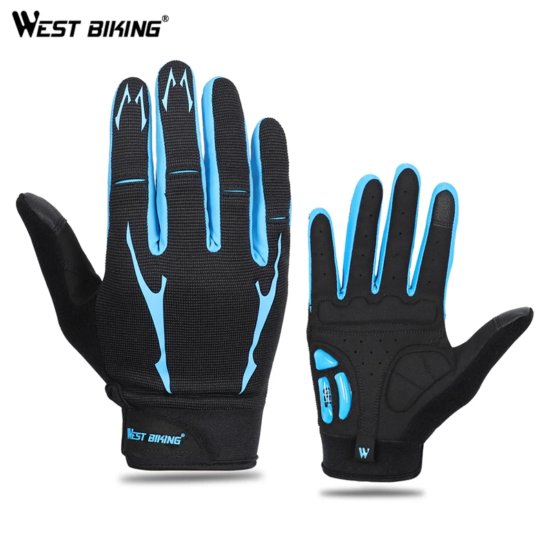 WEST BIKING Breathable Cycling Gloves GEL Liquid Silicone Palm Non-slip Sports Full Finger Bicycle Glove Half Finger Bike Gloves
WEST BIKING Breathable Cycling Gloves GEL Liquid Silicone Palm Non-slip Sports Full Finger Bicycle Glove Half Finger Bike Gloves