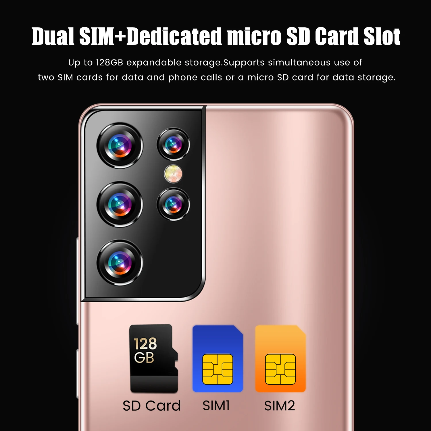 Galxy S21+ Uitra MT6889 Deca Core 6.38 Inch 1080X2320 8+128GB Smartphone 24MP+48MP 5000mAh Andriod 10.0 Dual SIM+SD Mobilephone
Galxy S21+ Uitra MT6889 Deca Core 6.38 Inch 1080X2320 8+128GB Smartphone 24MP+48MP 5000mAh Andriod 10.0 Dual SIM+SD Mobilephone