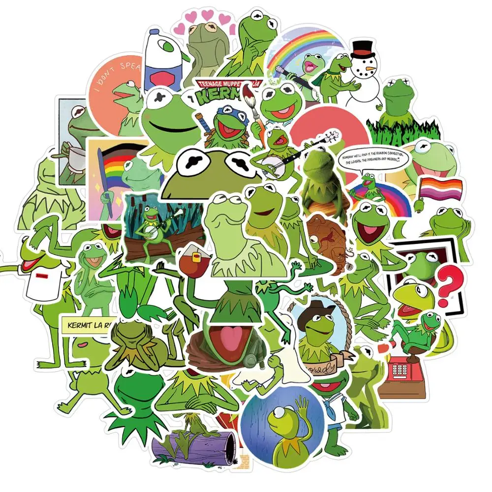 50 шт., мультяшная наклейка Kermit Forg для автомобиля, велосипеда, мотоцикла, телефона, ноутбука, дорожной сумки, крутая и интересная Spoof
50 шт., мультяшная наклейка Kermit Forg для автомобиля, велосипеда, мотоцикла, телефона, ноутбука, дорожной сумки, крутая и интересная Spoof