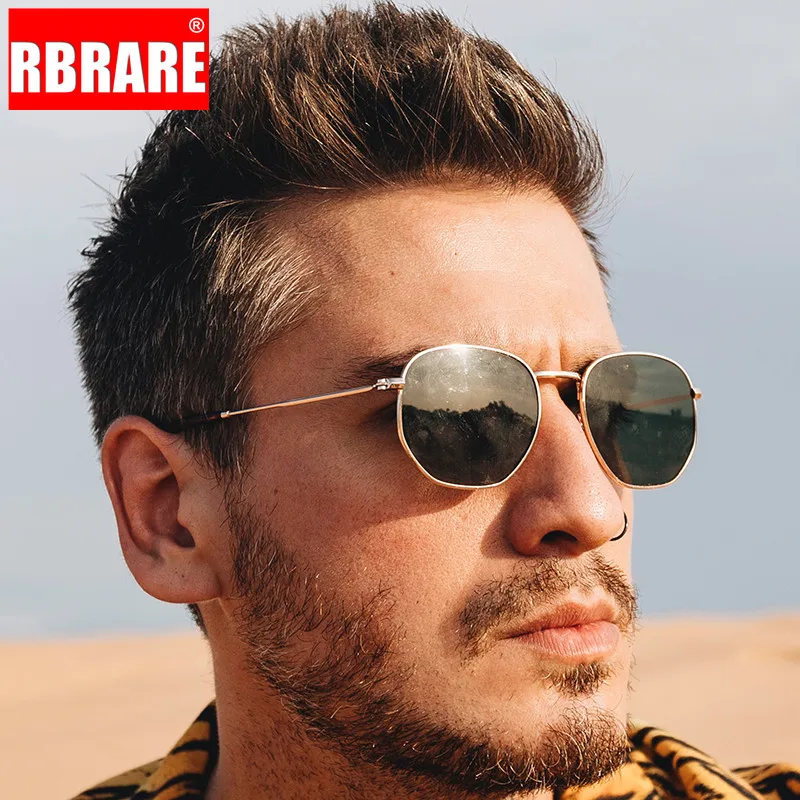 RBRARE металлическая маленькая оправа квадратные солнцезащитные очки для