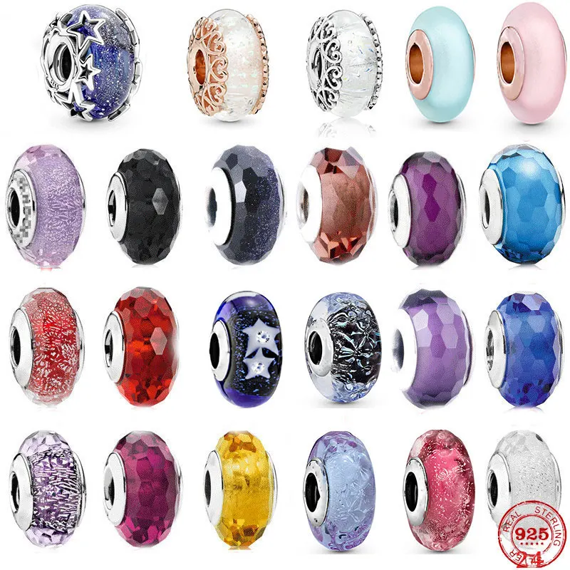 HOT SALE 925 Sterling Silver Series Pink Faceted Murano Glass Beaded Fit Original Pandora Charms Bracelets DIY Women Jewelry
HOT SALE 925 Sterling Silver Series Pink Faceted Murano Glass Beaded Fit Original Pandora Charms Bracelets DIY Women Jewelry