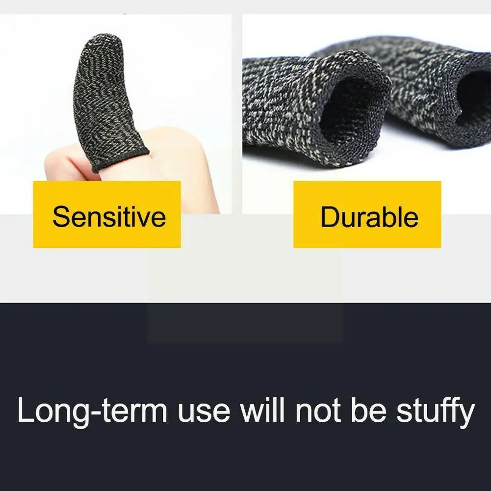 2pcs Finger Sleeves Prevent Slow Response Slipperiness Phone Professional Thumbs Gaming Gloves Screen Mobile Pubg E1c7
2pcs Finger Sleeves Prevent Slow Response Slipperiness Phone Professional Thumbs Gaming Gloves Screen Mobile Pubg E1c7