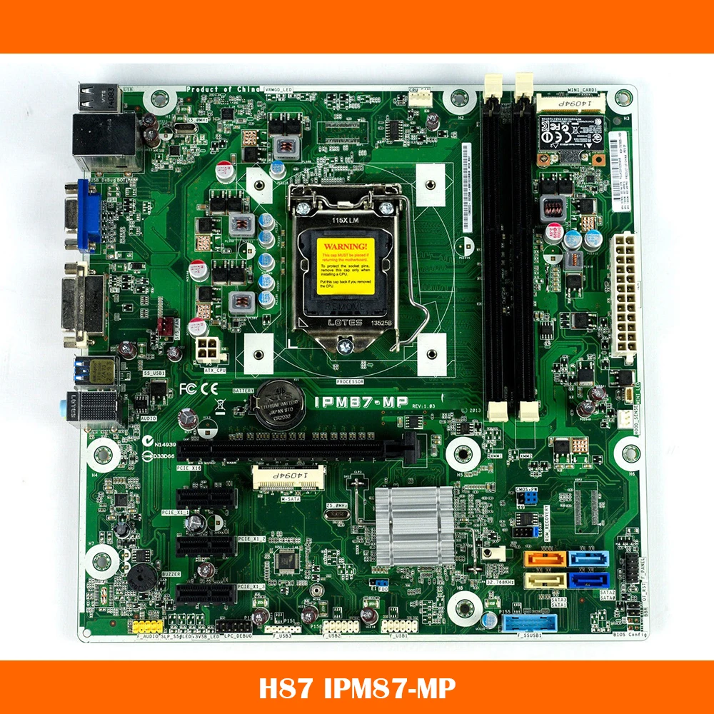 Desktop Motherboard For HP IPM87-MP 707825-001 707825-002 732239-501 785304-001 707825-003 732239-503 H87 Mainboard Fully Tested
Desktop Motherboard For HP IPM87-MP 707825-001 707825-002 732239-501 785304-001 707825-003 732239-503 H87 Mainboard Fully Tested