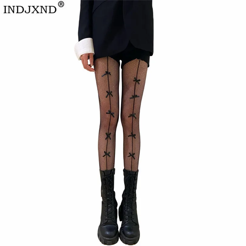 INDJXND Long Stockings Women Sexy Thigh High Fishnet Nylon Standard Over Knee Striped Bow Stitching Pantyhose 1pair Lingerie
INDJXND Long Stockings Women Sexy Thigh High Fishnet Nylon Standard Over Knee Striped Bow Stitching Pantyhose 1pair Lingerie