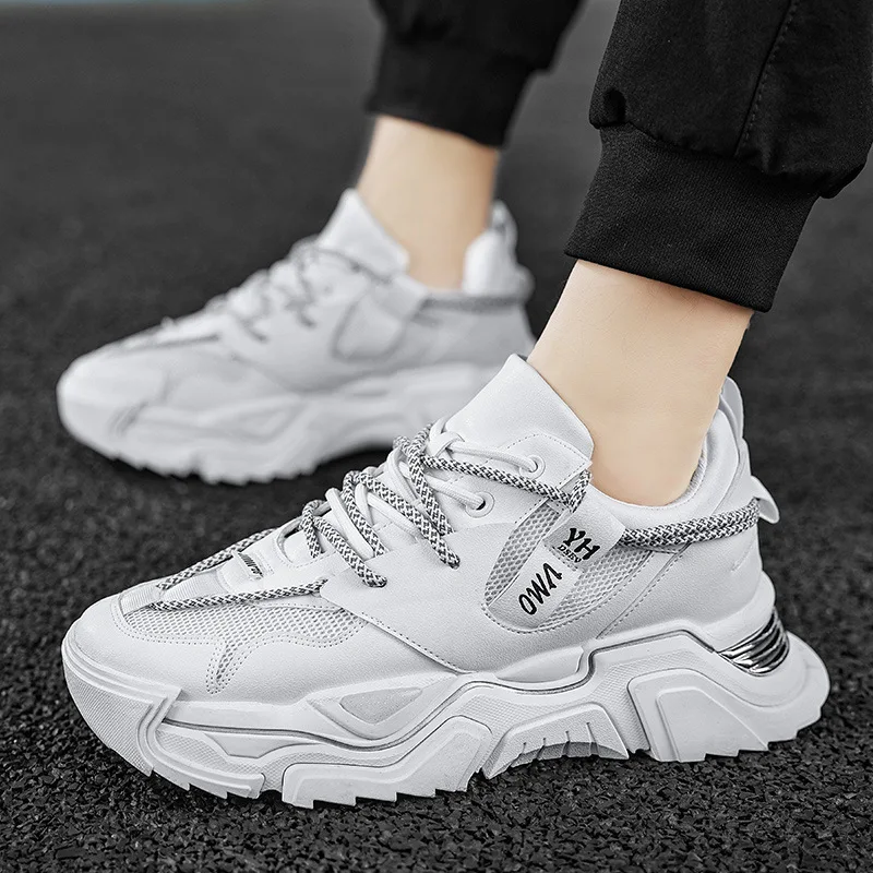 Men Chunky Sneakers Outdoor Casual Shoes New Fashion Breathable Non-Slip Platform Shoes Thick Sole Running Shoes for Men Zapatos
Men Chunky Sneakers Outdoor Casual Shoes New Fashion Breathable Non-Slip Platform Shoes Thick Sole Running Shoes for Men Zapatos