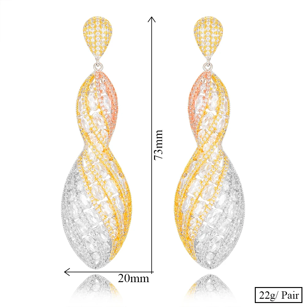 missvikki Women Bride Wedding Gourd Drop Earrings Romantic Charm Shiny Fashion Ladies Daily Party Show Earring Jewelry Best Gift
missvikki Women Bride Wedding Gourd Drop Earrings Romantic Charm Shiny Fashion Ladies Daily Party Show Earring Jewelry Best Gift